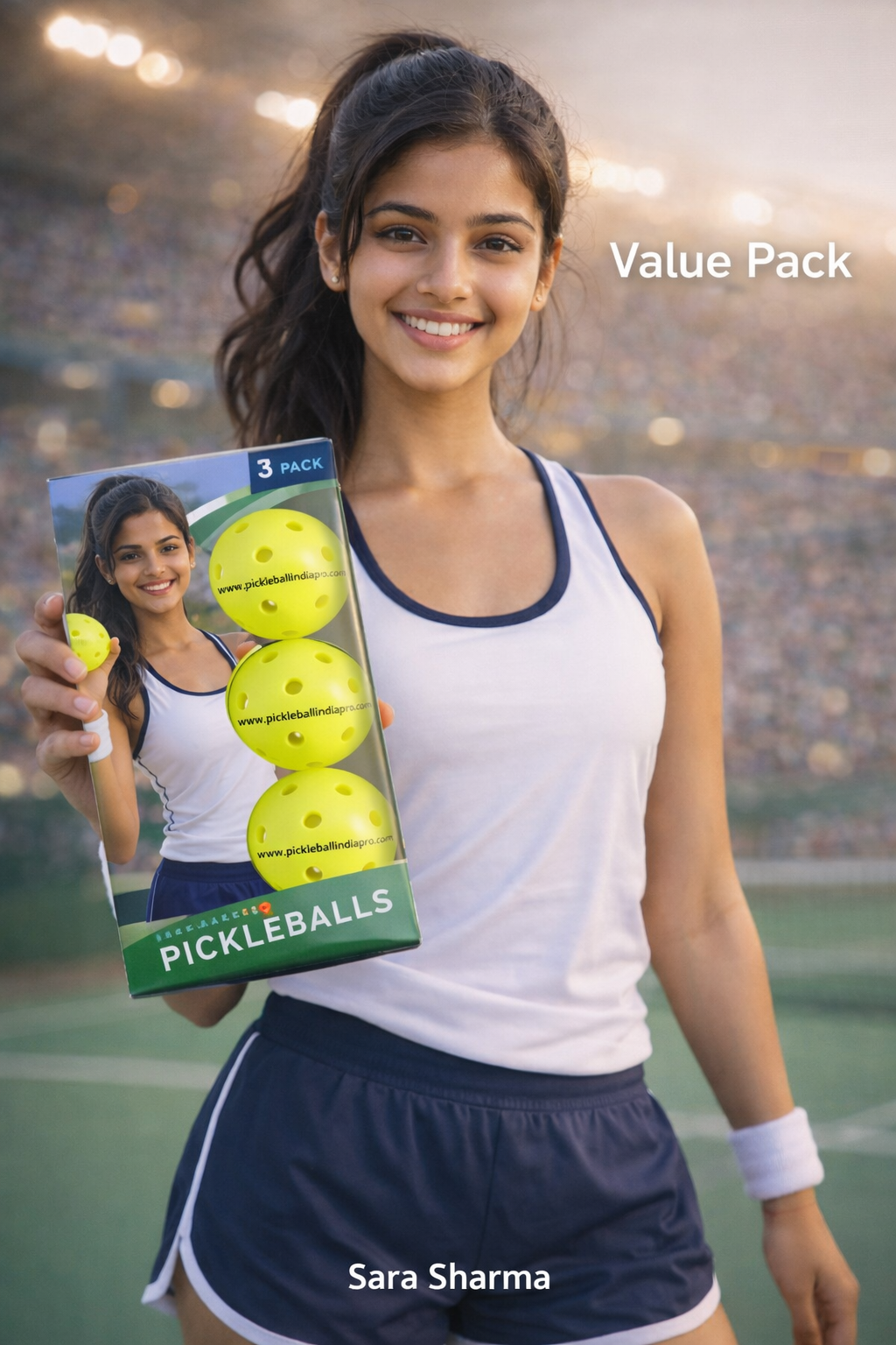 Premium Outdoor Pickleballs - 3 Pack